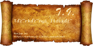 Tárkányi Ildikó névjegykártya